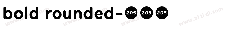 bold rounded字体转换 bold rounded字体转换